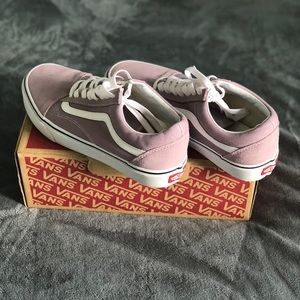 Worn sea fog old skool vans